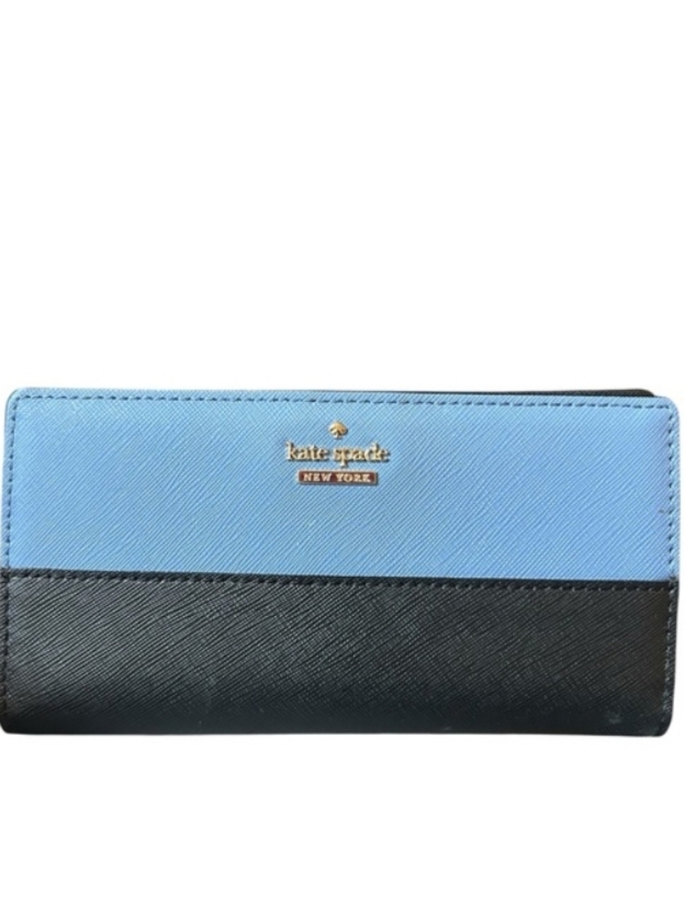 Kate Spade Two-Tone Blue and Black Wallet NWOT